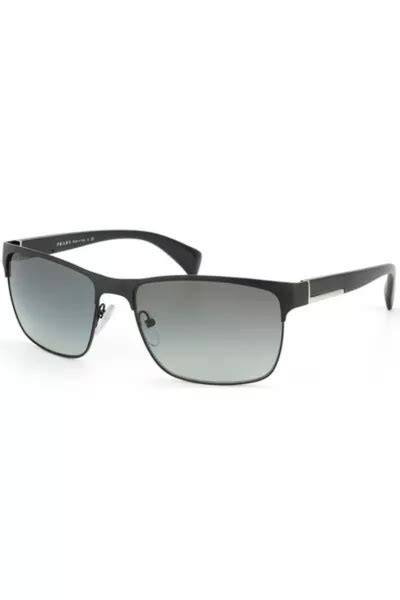 prada pr51os dhg5w1|Prada Rectangle Polarized Grey Gradient Sunglasses PR.